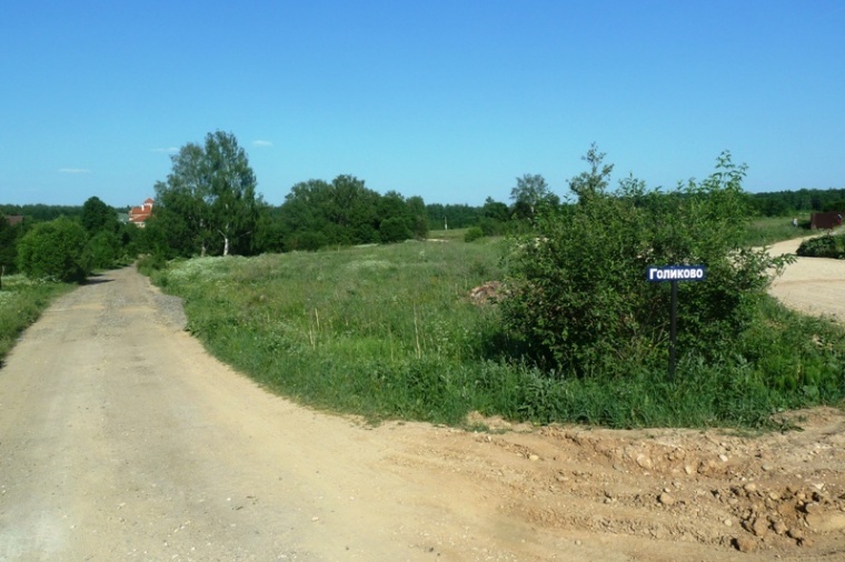 Земельный участок в деревне Голиково 