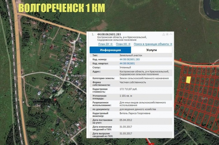 Земельный участок в городе  Волгореченске